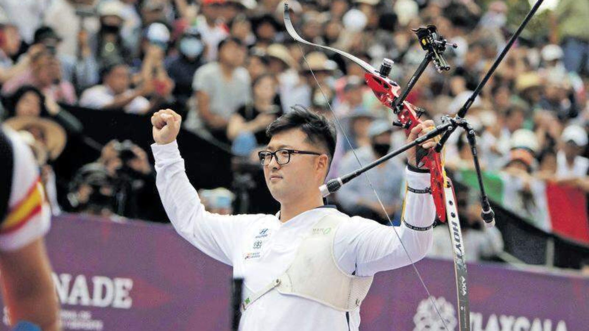 El coreano Kim Woojin ha sido dominante del tiro con arco en los últimos años; en 2022 ganó en Tlaxcala Conade